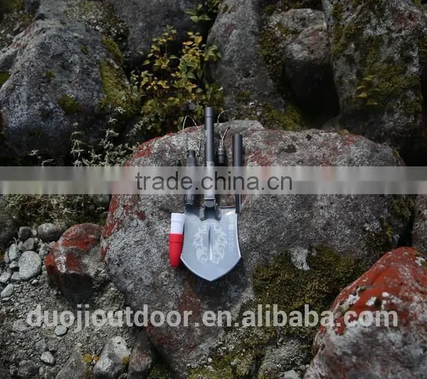 High-Class Multi-function Compact Emergency Gear With Shovel Knife Hoe and Flashlight photo-5