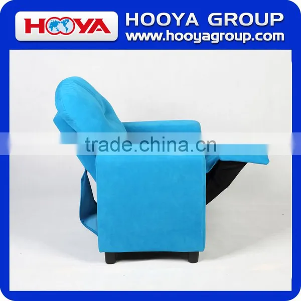 Kids Sofa- Blue/brown, W61cm *D53-88cm* H68-75cm,suede Cloth+sponge+crude Wood photo-2