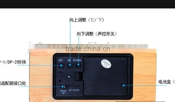 Creative LED Wood Clock;led Digital Clock;wood Carving Clock photo-2