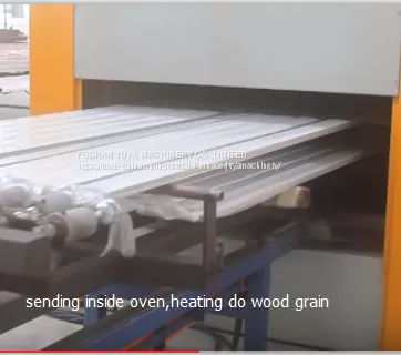 Wood Grain Transfer Printing Machine for Steel Plant photo-5