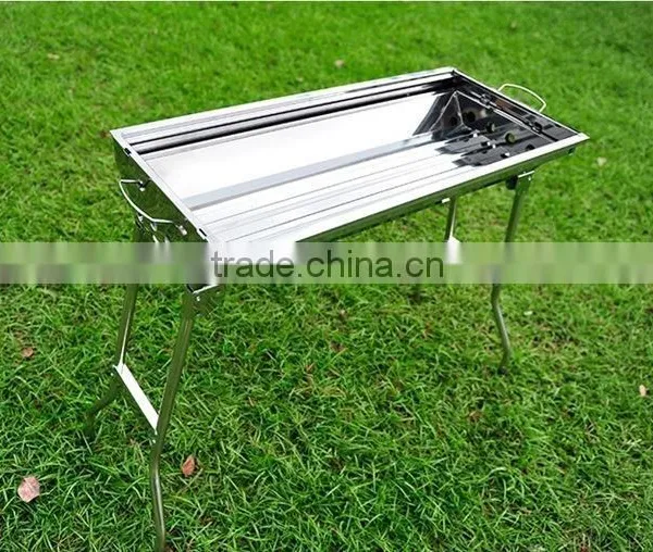 Wholesale Professional Stainless Steel 304 Smokeless Charcoal BBQ Picnic Barbecue Grill Portable photo-4