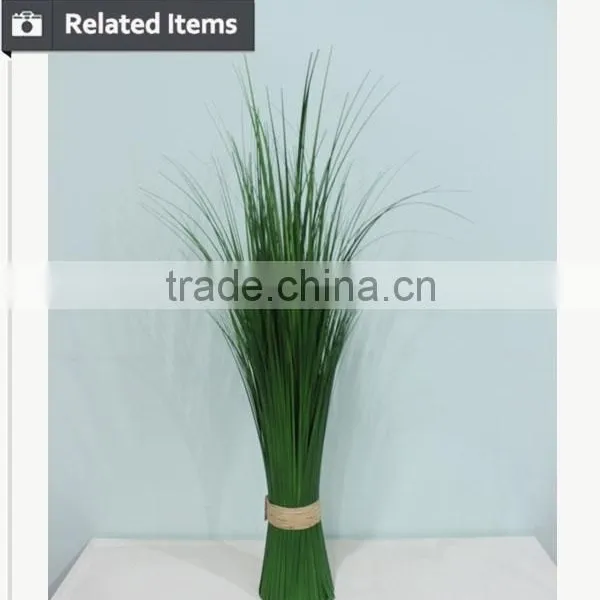 High Quality Plastic Artificial Bundle Fake Onion Grass for Home Decoration photo-6