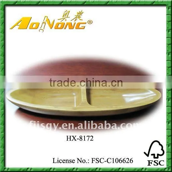 Natural Bamboo Snack Dishes & Plates