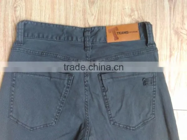 GZY Stock Lots 97% Cotton 3% Elastane Fabric Colored Breathable Pants for Men photo-4