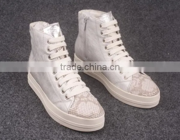 Brand Women Leather Shoes Womens Comfortable Boot in Stock photo-4