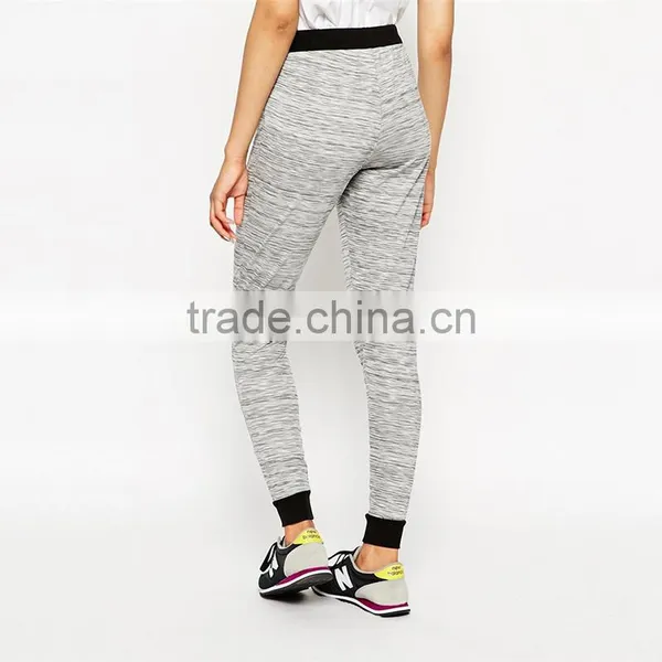 Womens Lightweight Space Dye Joggers With Contrast Cuff Fashion Jogger Pants Wholesale photo-3