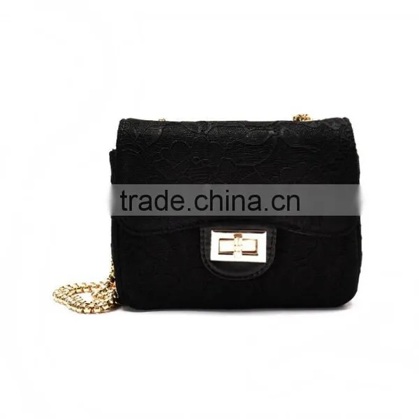 Zm50119b Lace Women Shoulder Bag Simple Lady Chain Bag photo-6