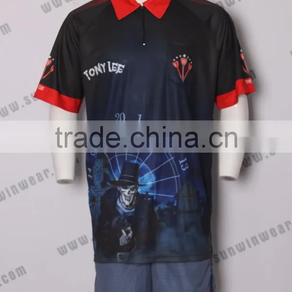 Pro Wholesale Men's High Quality Dart Jersey /dart Shirts /dart Gear photo-3