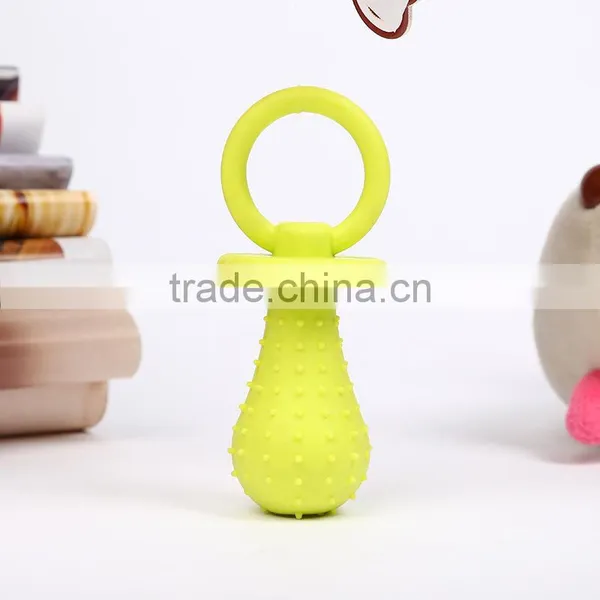 Pacifier Shaped Pet Chew Toy Dog Rubber Toy photo-5