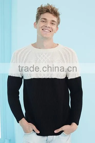 2017 Mens Knit Round Neck Cashmere Pullover Sweater for Wholesale photo-2
