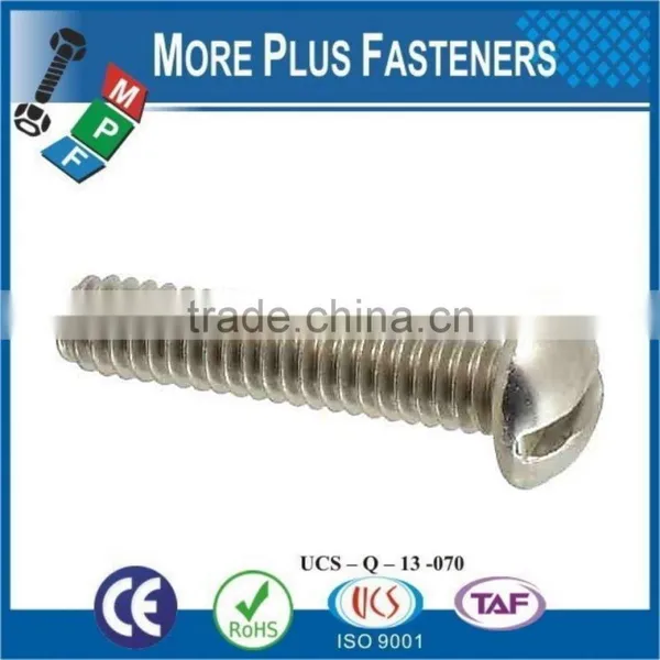 Made in Taiwan BSW Whitworth Slotted Round Head Machine Screw Brass BS450 photo-5