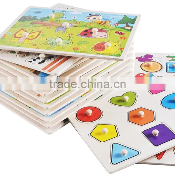2017 Toys Puzzle Wooden Toy Letters Puzzle Wooden Alphabet Learning Toy photo-2