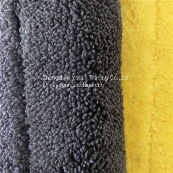 Hot Sale Gray + Yellow Super Absorption Car Cleaning Towel photo-5