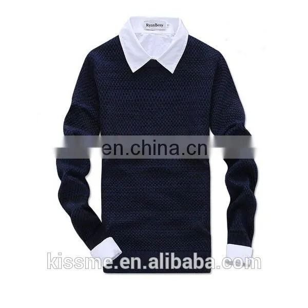 High Fashion Long Sleeve Knitwear in Men's Sweater photo-4