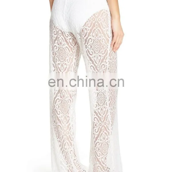 C20 Lace Swim Cover Up Beach Pants Women photo-3