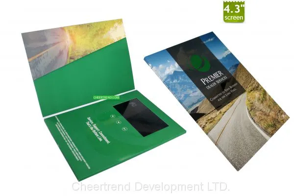Portrait A5 Size 4.3'' Digital Greeting Card /Video Brochure / Lcd Card photo-3
