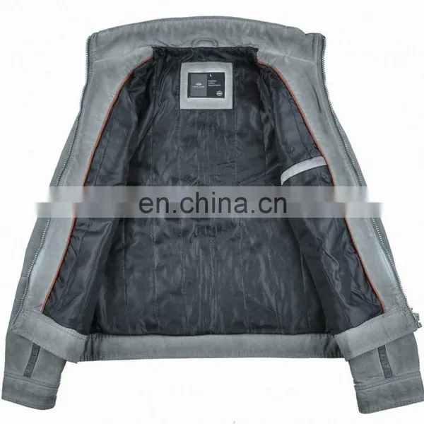 Latest New Spring Thin Cotton Moto Handsome Bomber Men Spring Coat photo-2