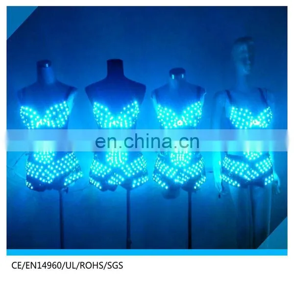 Cute Light Emitting Dress Hot Sexy LED Bikini Led Bra photo-3
