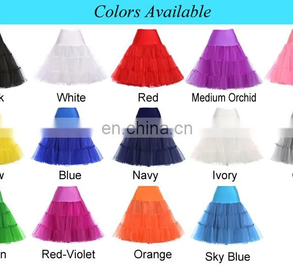 22 Colors Available Grace Karin Women A-line Short Retro Dress Vintage Crinoline Rockabilly Petticoat Underskirt CL008922-3 photo-4