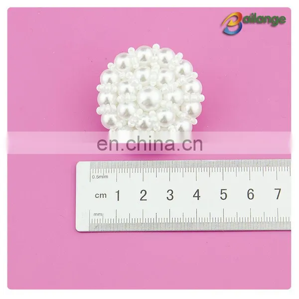 Handmade Accessories Bailange Wholesale Beaded Button Pearl photo-2