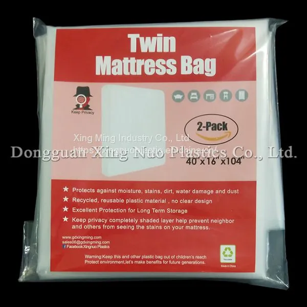 02 Style 2 Pack Twin Mattress Bag 40 * 16 * 104 Inch