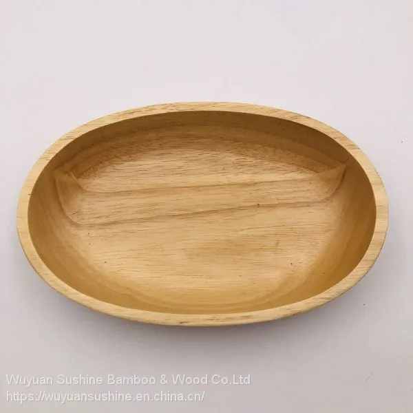 Wooden Salad Bowl, Made of Rubber photo-4