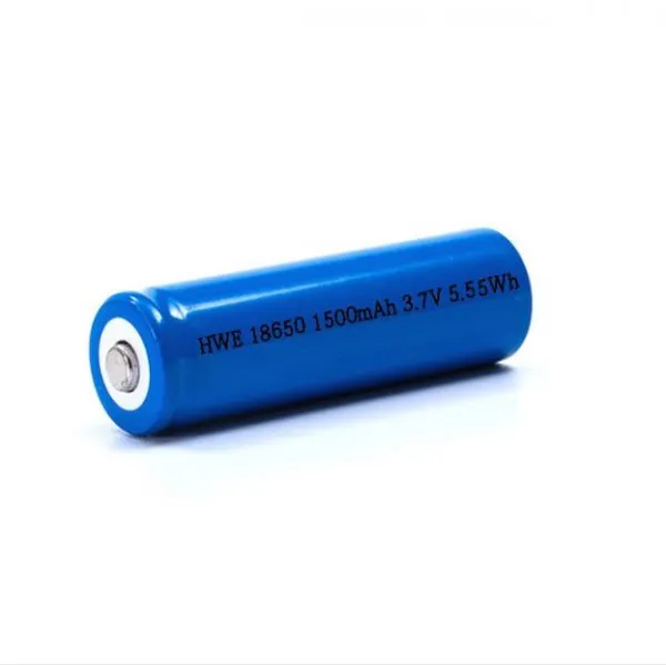 BIS Approved Rechargeable HWE18650 3.7V 1500mAh Li-ion Battery for Inverter Bulb