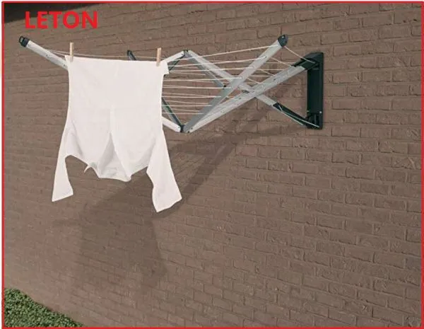 Outdoor Aluminium Alloy Wall Mounted Foldabled Clothes Drying Rack