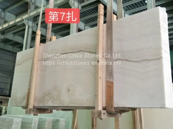 Cappuccino White Coffee Onyx Crystal Wall Tiles Translucent Natural Stone Tiles photo-2
