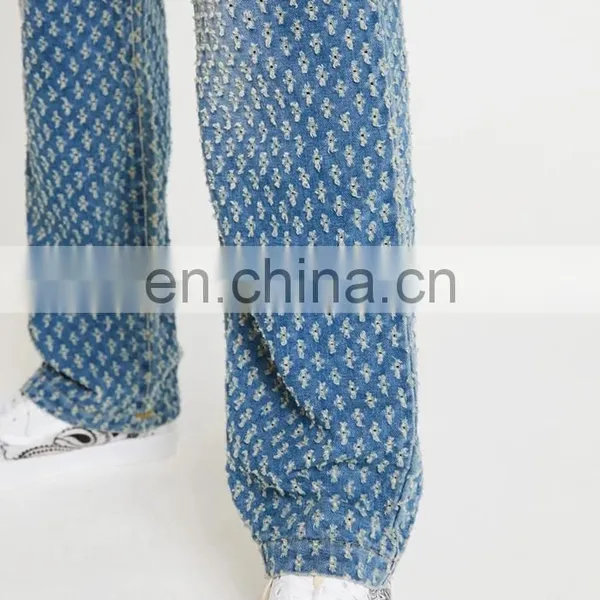 DiZNEW New Designer Light Blue Super Distressed Jeans For Man photo-4
