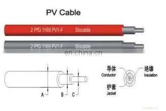 2.5mm Solar PV Wire Photovoltaic Cable Outdoor / Indoor Climate Resistance photo-5