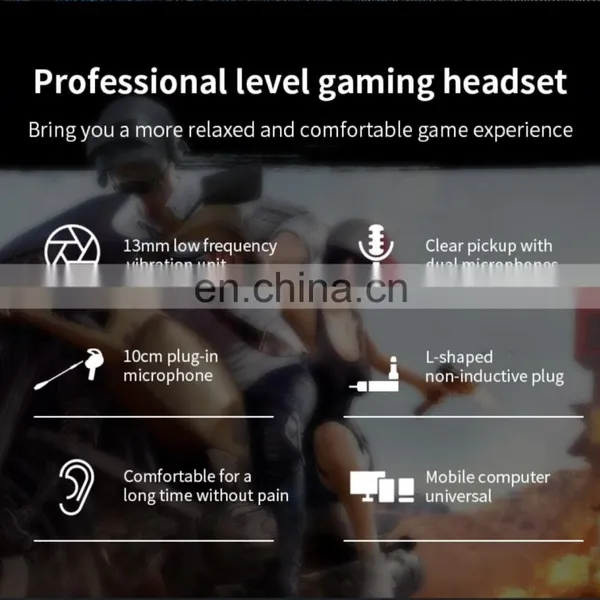 New Gaming Headset Suitable for PUBG Competition Dual Microphone Pluggable AKP9 photo-5