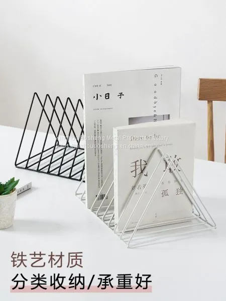 Hot Sale Nordic Style Office School Metal Decorative Book Stand Children Reading Bookends photo-2