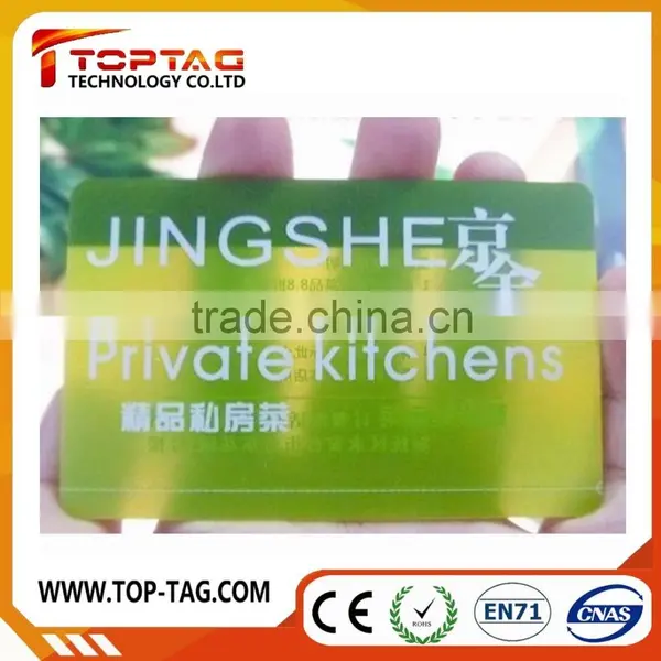High Quality Printing Silver PVC Transparent Business Card photo-2