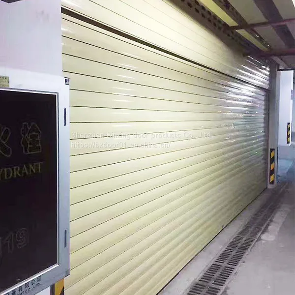 Industrial Duty Galvanized Steel Roll up Doors Automatic Motorized Roller Shutter Garage Door