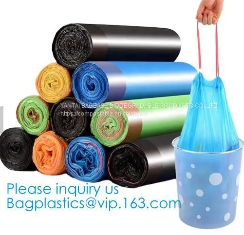 Eco Friendly Compostable Biodegradable Commercial Bags,100% Environment Friendly Compostable Cornstarch Garbage Bags Pac photo-3