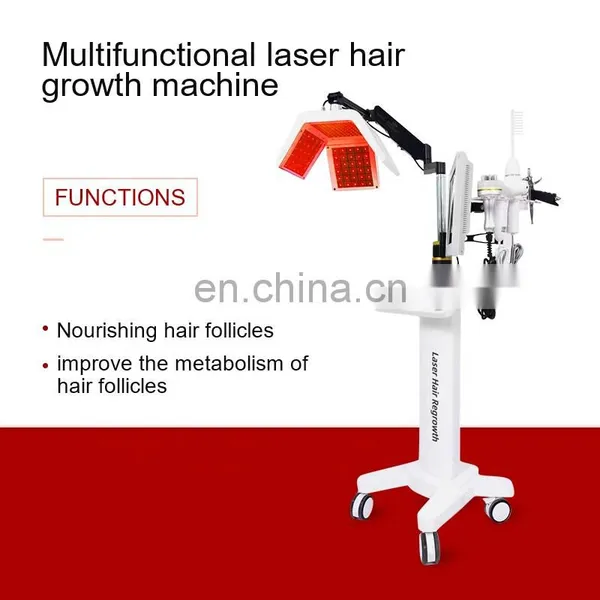Diode Laser Hair Growth Hair Loss Treatment Machine Red Light Therapy With Scalp Hair Follicle Detection Beauty Equipment photo-2