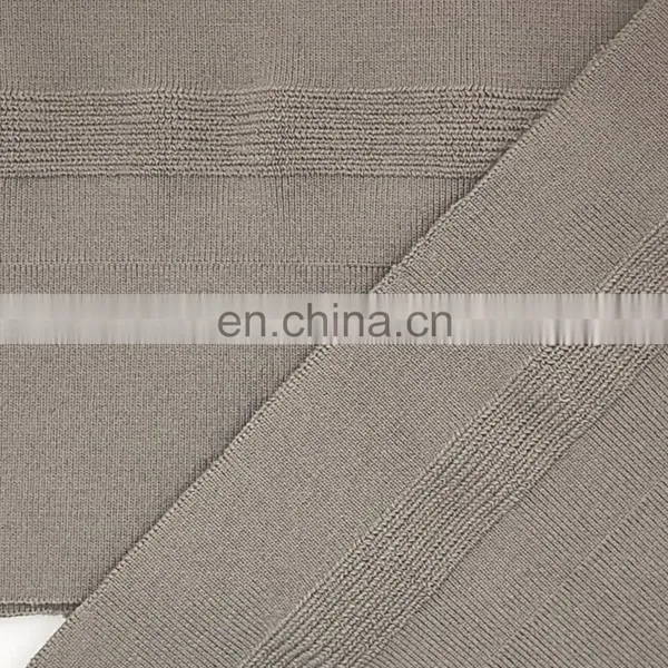 Wholesale Premium Quality Hot Selling Knitted Flats 1x1 Polyester Solid Rib Knit Fabric photo-2