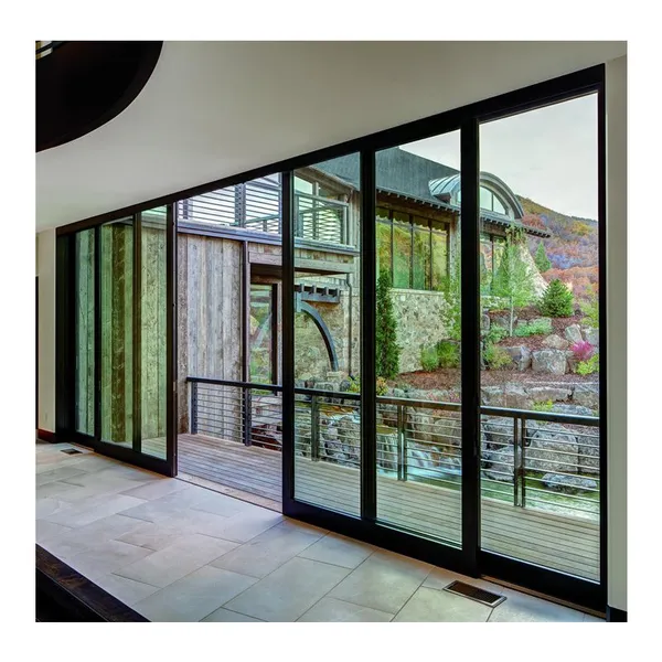 China Manufacture Bi Fold Aluminium Sliding Patio Doors photo-3