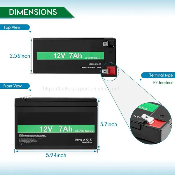LiFePO4 12V 12.8V 6Ah 7Ah 10Ah 12Ah 4S3P 26650 26700 LiFePO4 Deep Cycle Battery for UPS photo-2
