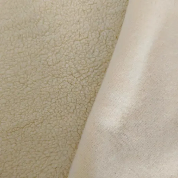 Two-sided Sherpa Fabrics 100% Polyester Sherpa Fleece Faux Fur Fabrics Fake Fur photo-2