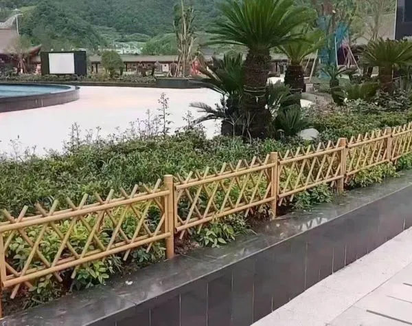Imitation Wood Fence Garden Imitation Bamboo Railing Villa Fence Guard photo-4