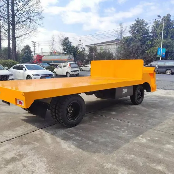 10-ton Battery-powered Flatbed Truck Without a Cab for Use in Large Machinery Factories photo-5