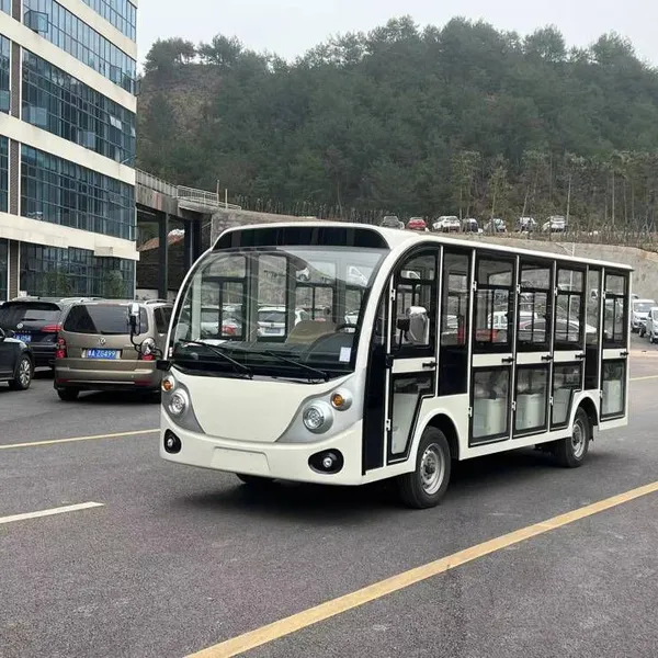 Powerful 14-seater Enclosed Gasoline Sightseeing Vehicle With Gasoline Engine, Suitable for Mountain Scenic Areas and Long-distance Shuttle photo-2