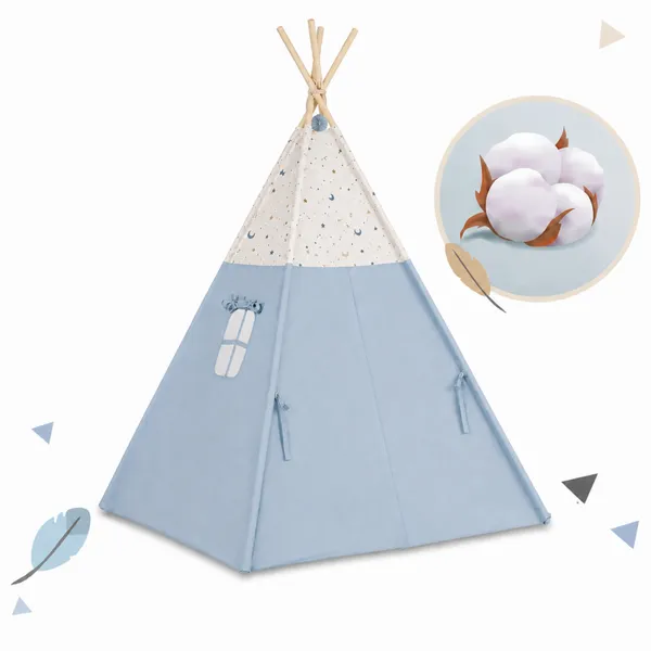 Teepee Tent for Kids, Foldable Play Tent for Girls & Boys, Cozy Warm Reading Nook & Room Decor photo-2