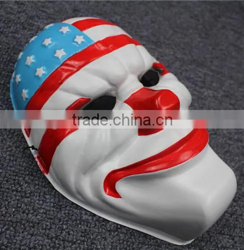 2016 High Imitation PVC New Year Mask Payday 2 Mask (Dallas /Chains /Hoxton / Wolf) Dallas Heist Joker Props Cosplay Mask photo-3