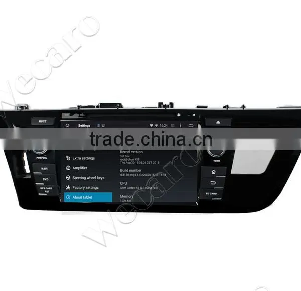 Wecaro Android 4.4.4 Car Stereo 1024 * 600 for Toyota Levin Navigstion System Android tv Tuner 2014 2015 photo-6