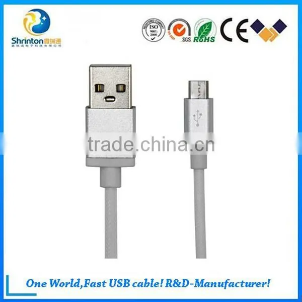 Remax Skynet Colorful Nylon + Aluminum 2.1A 1.0m Micro USB Data Cable for Samsung photo-5