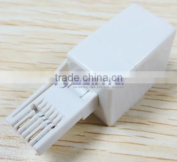 BT 6P4C Male to RJ11 Female Plug Telephone ADSL Splitter Connector photo-4