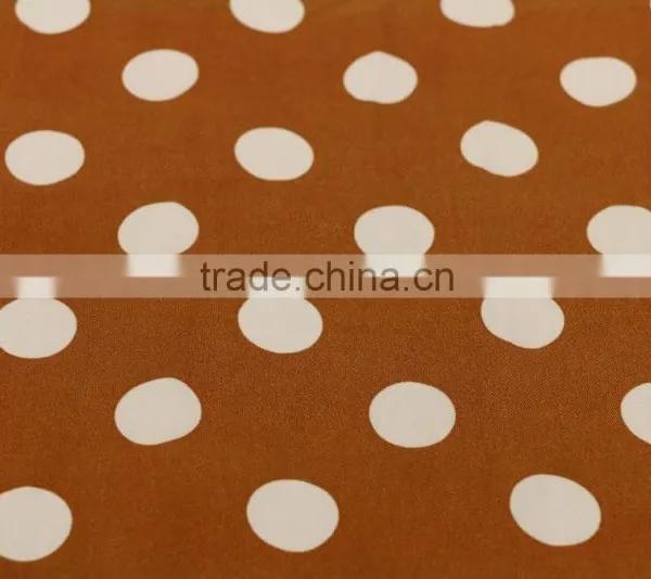 2017 Summer Top Selling Women Blouse Cupro Type100%viscose Twill Dot Print Fabric photo-3